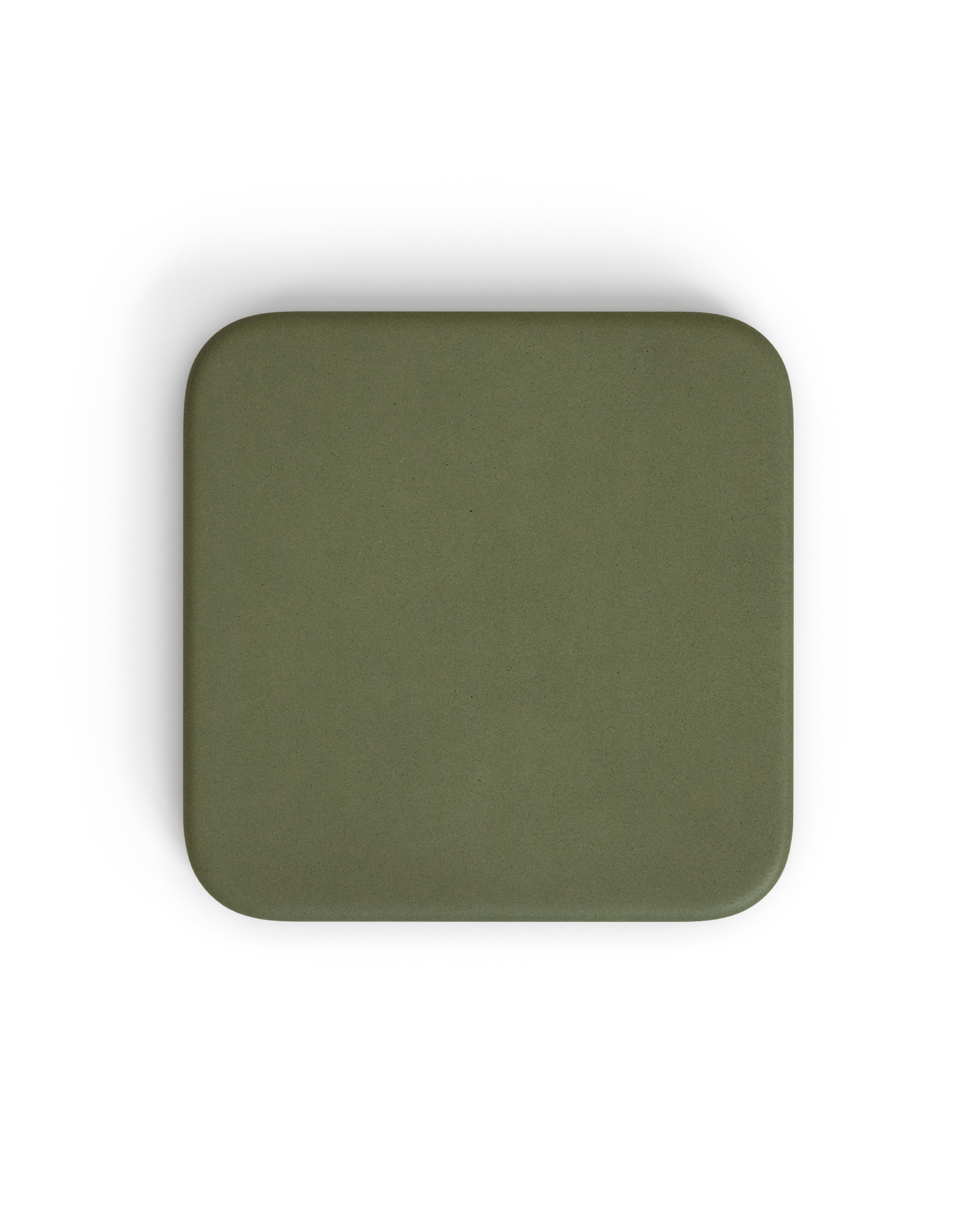 Уличный стол Esilda зеленый из цемента и стали со столешницей 70х70 см La Forma 263231