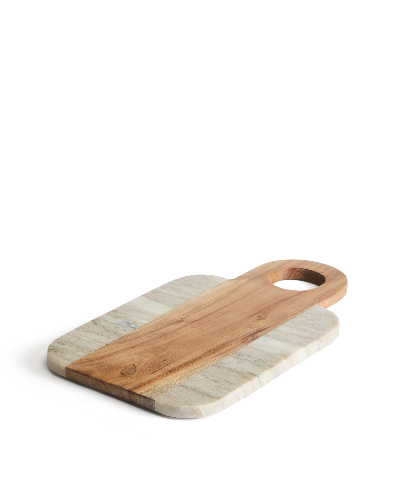 Сервировочная доска Nuvir из бежевого мрамора и массива акации La Forma (ex Julia Grup)