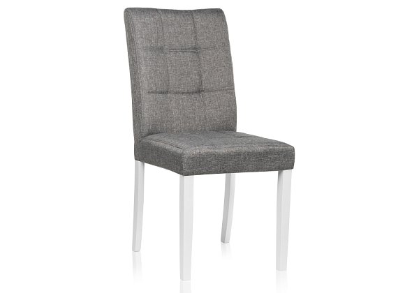 Стул деревянный Woodville Madina white / fabric pebble 11031