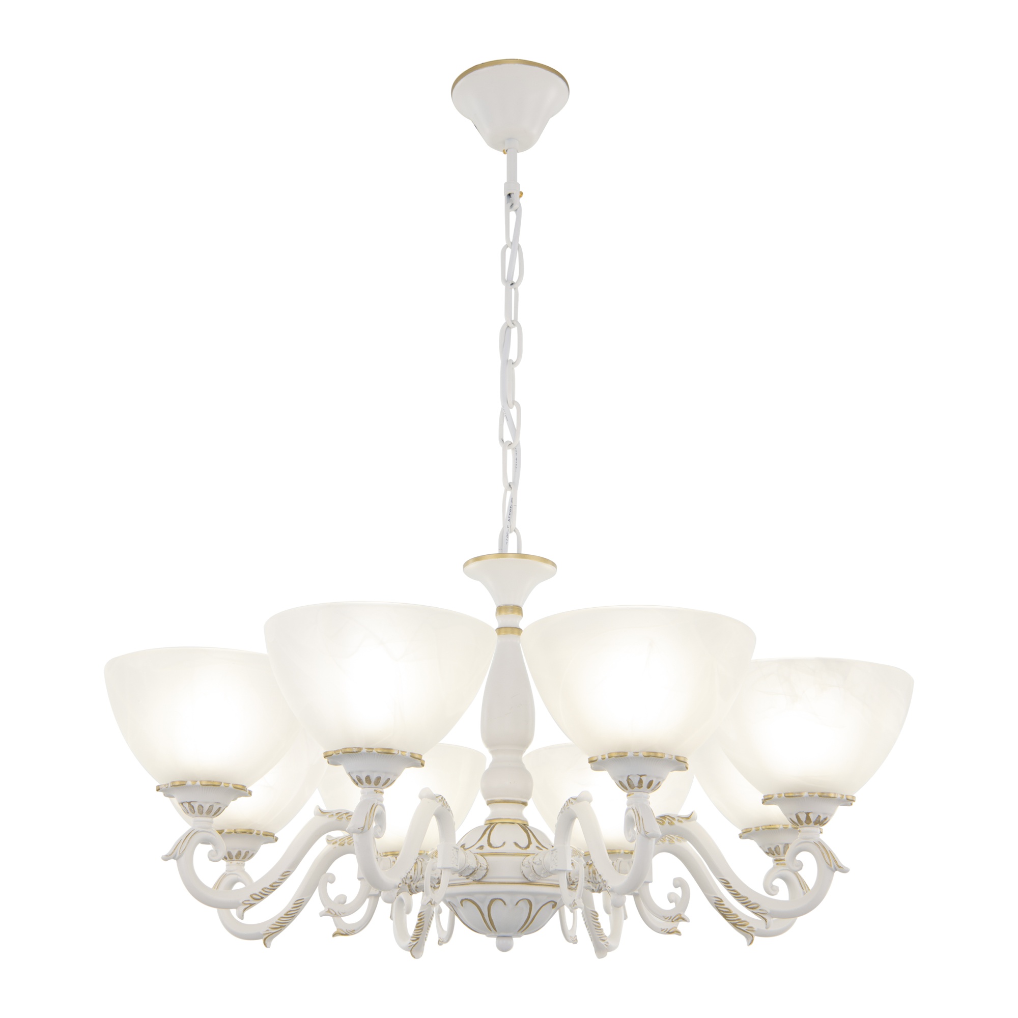 Люстра с плафонами 340518/8 WT+G Arte Milano