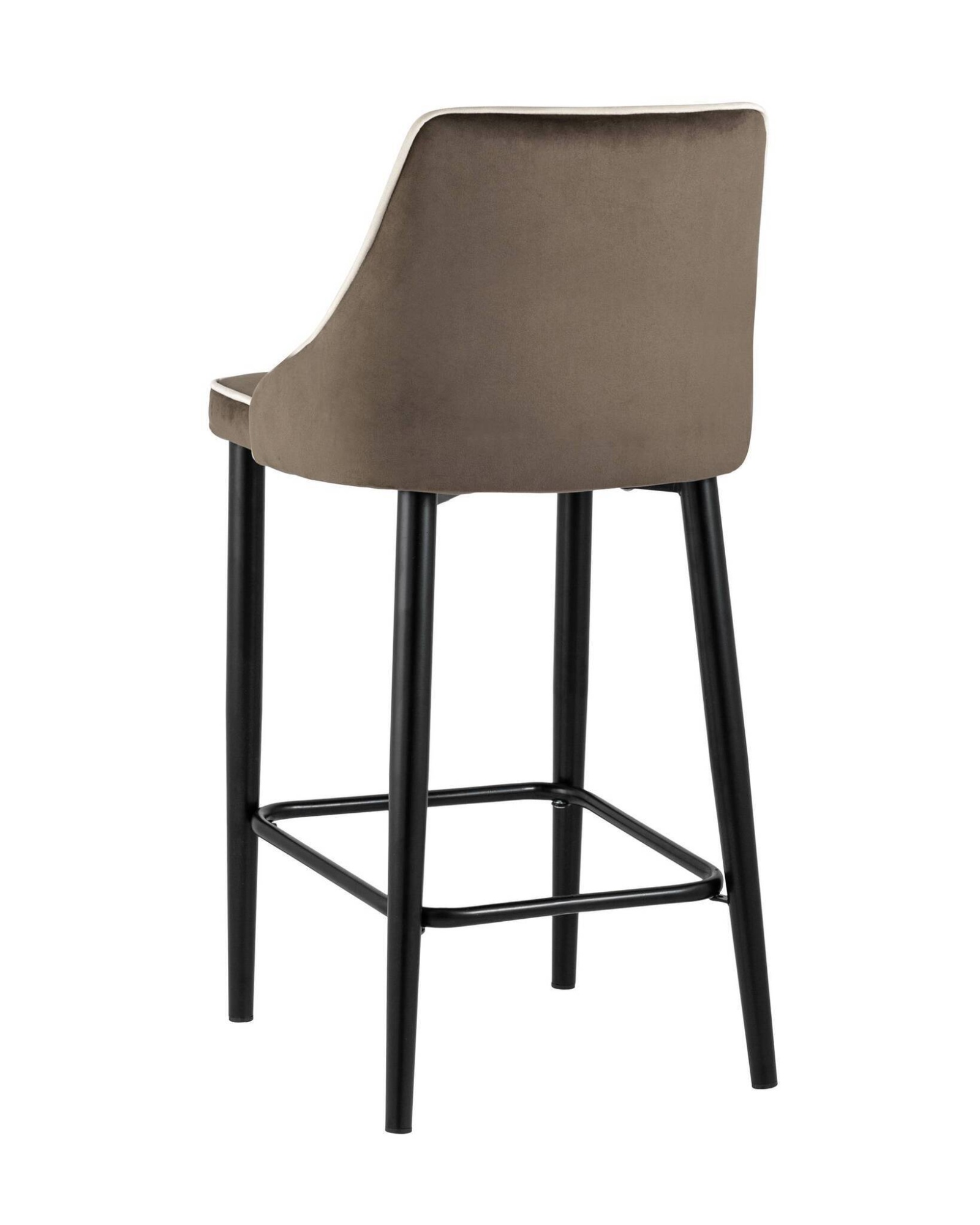 Стул полубарный Коби велюр коричневый Stool Group