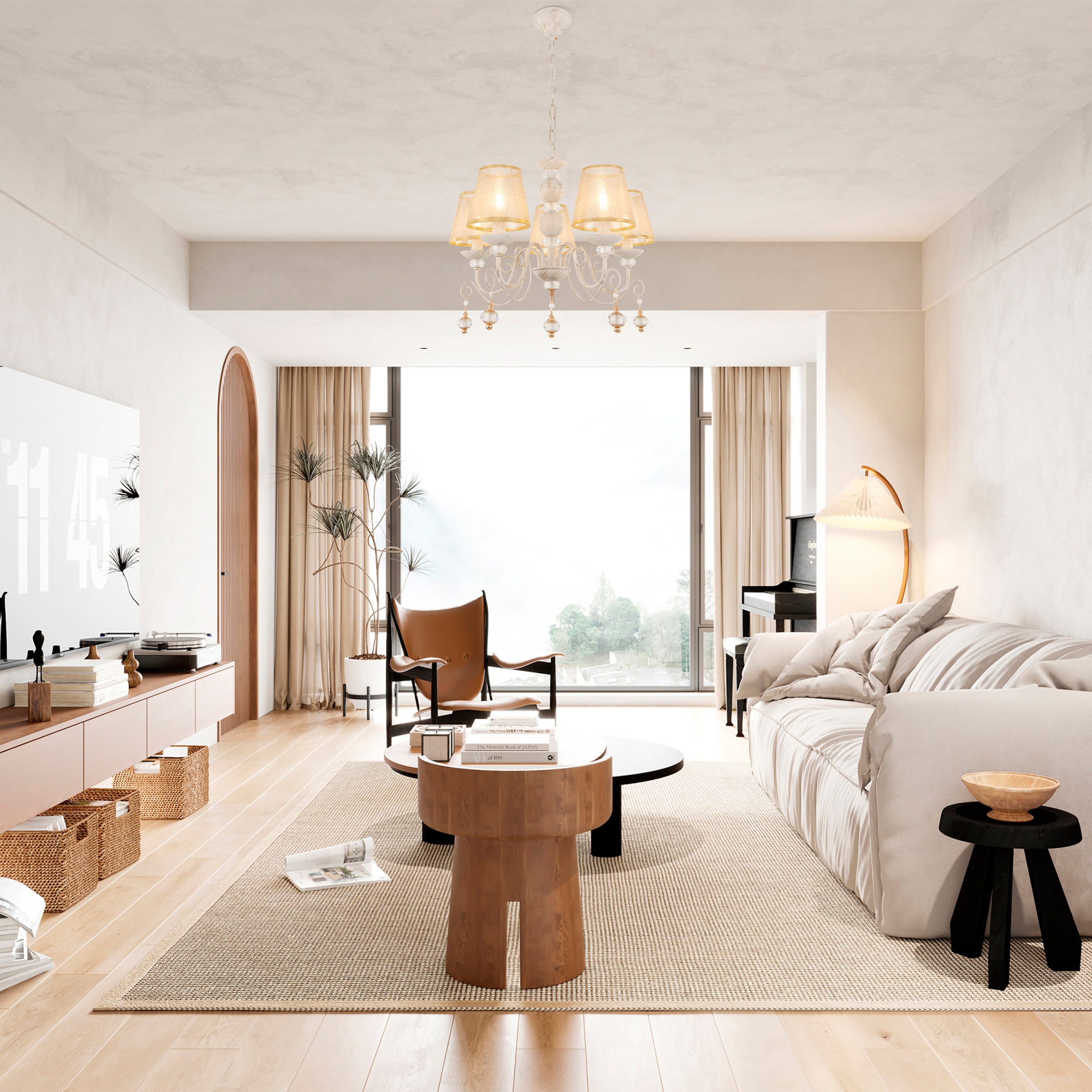 Люстра 347620/5 WT+G Arte Milano