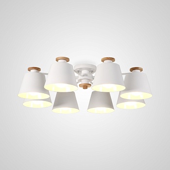 Люстра на штанге SCAD D88 White by ImperiumLoft