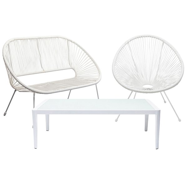 Комплект уличной мебели Acapulco Mono White KARE 43990