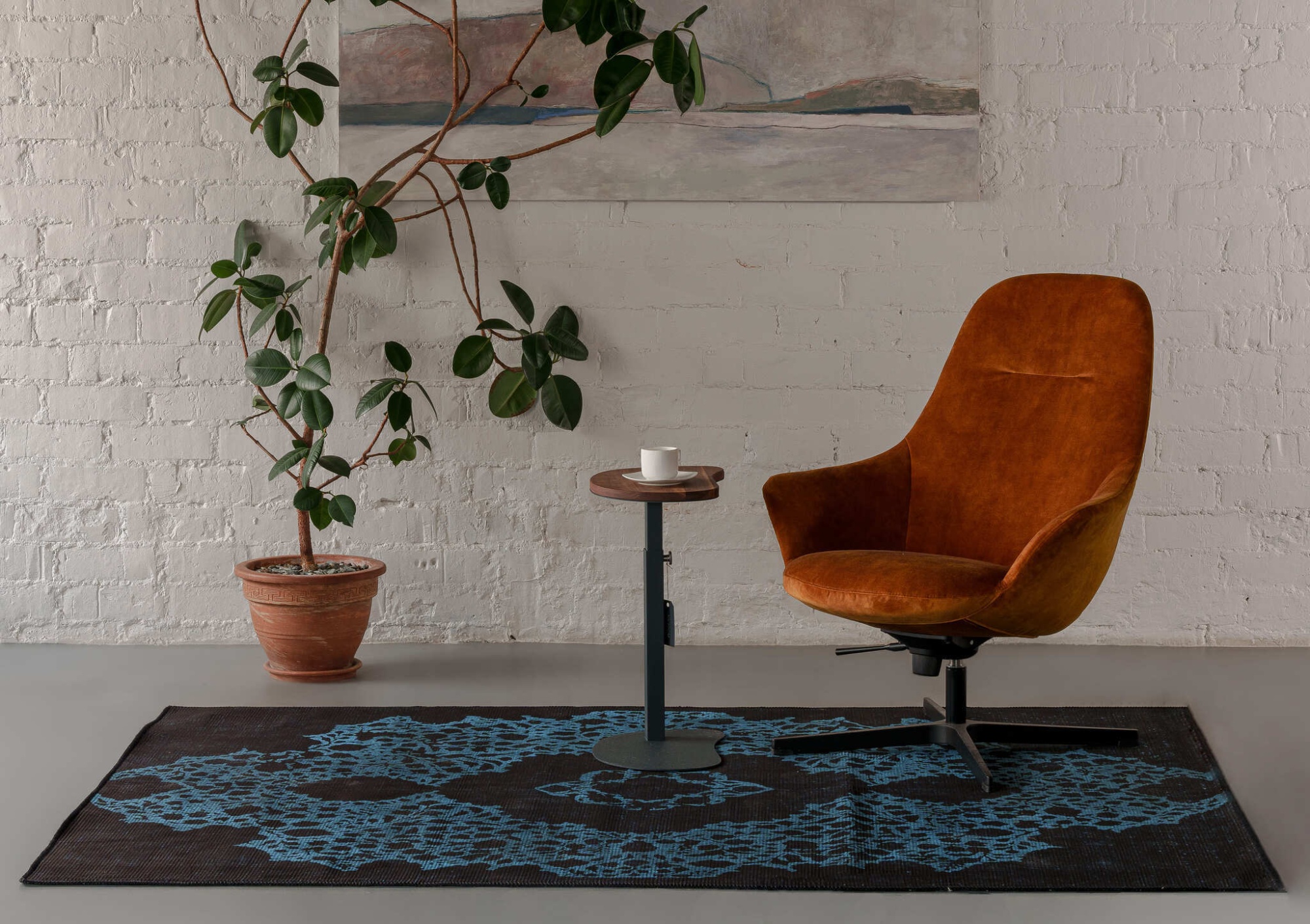 Ковер Carpet Decor Ornament Blue C1374