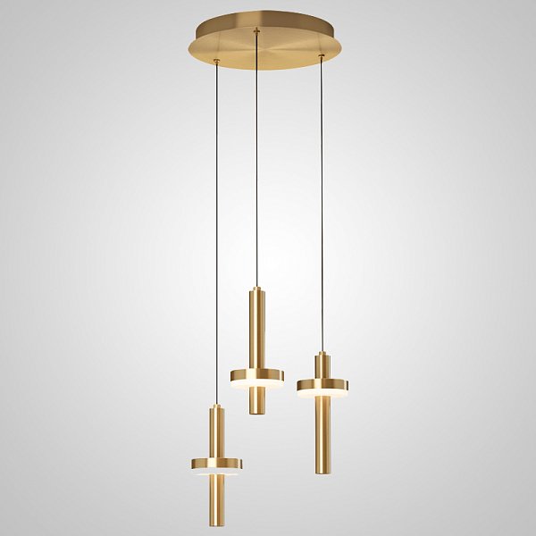 Подвесной светильник FALKA MORE A Gold Диск by ImperiumLoft