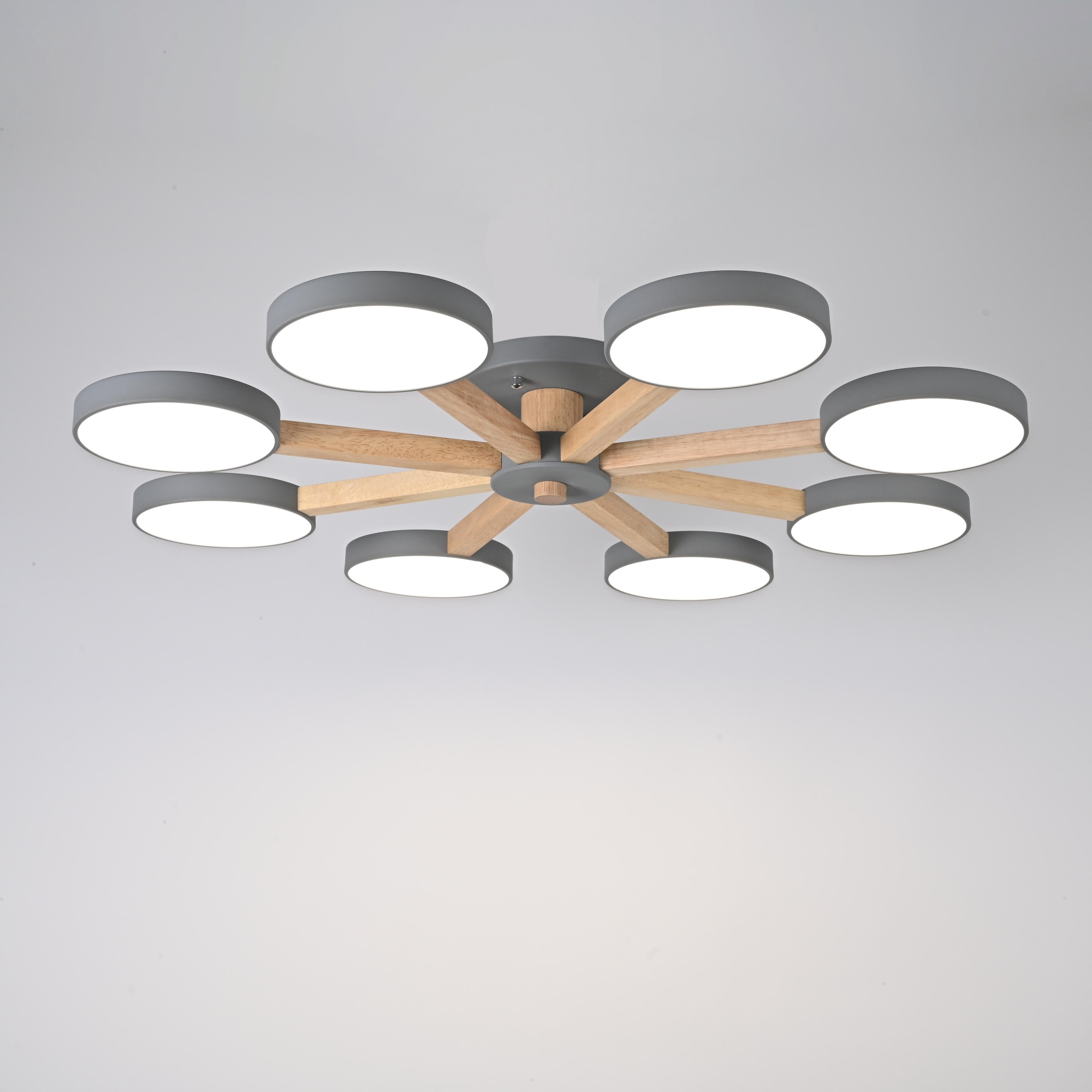 Потолочная люстра TURNA 8 Gray by ImperiumLoft