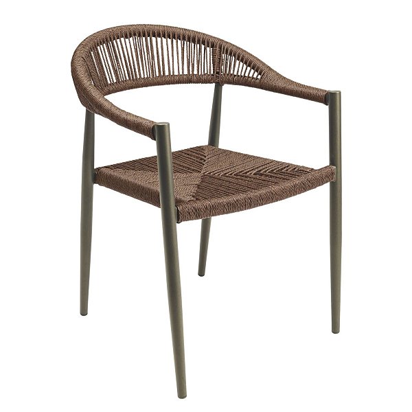 Стул с подлокотниками Palma Coffee KARE 71343