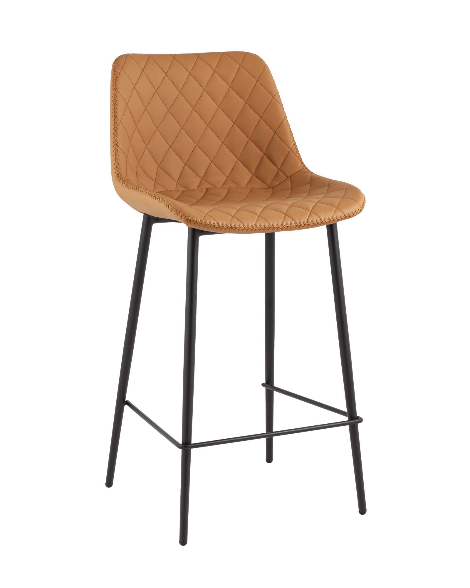 Стул барный Arch экокожа коричневый Stool Group