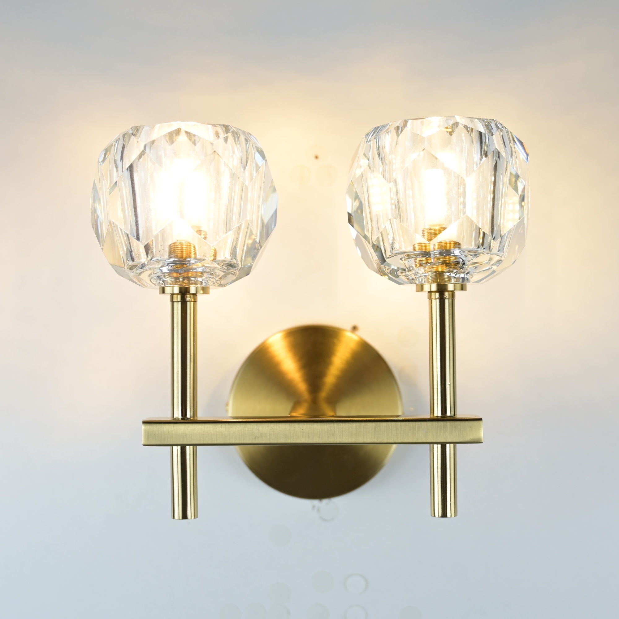 Бра Rh Boule De Cristal Double Sconce Brass By Imperiumloft