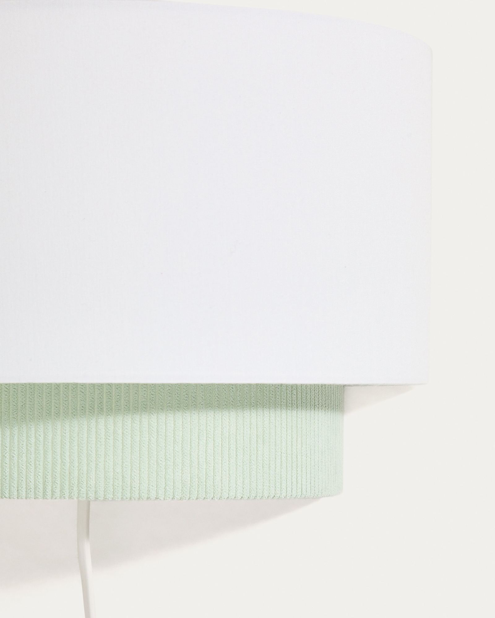 Настенный светильник Bianella из хлопка и бирюзового вельвета, Ø 40 см La Forma (ex Julia Grup)