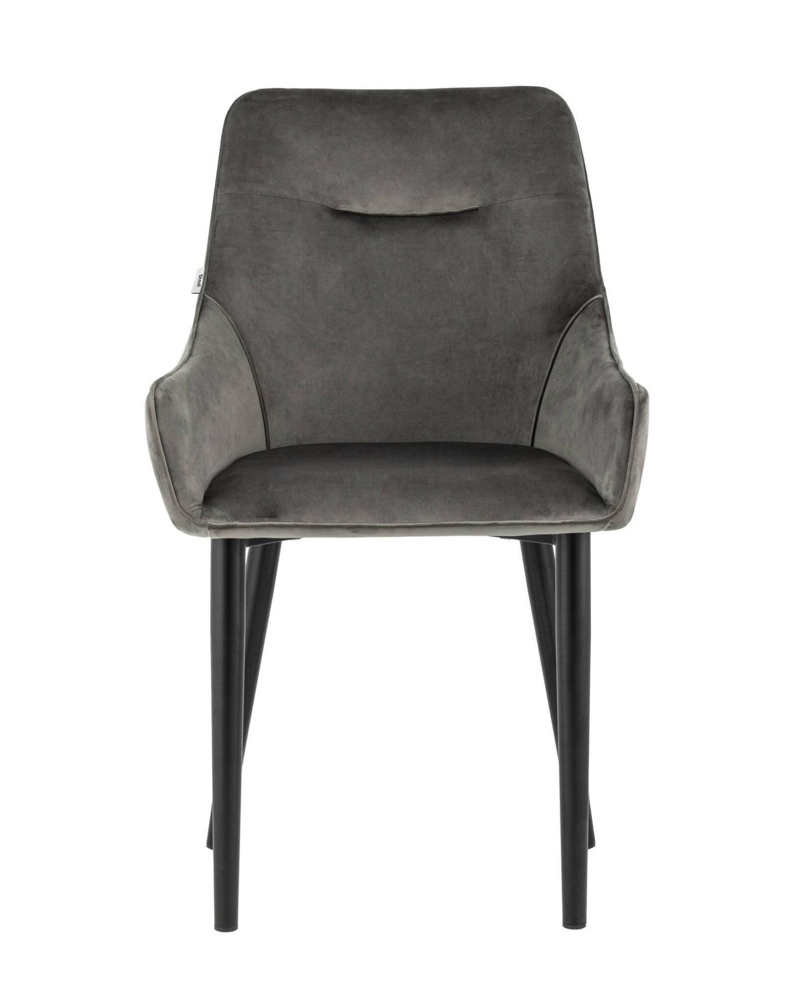 Стул Джоан велюр тёмно-серый Stool Group