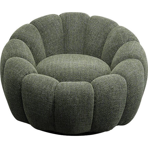 Кресло вращающееся Peppo Bloom Melange Green KARE 87778