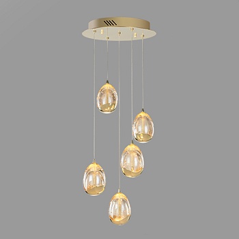 Подвесной светильник LENITA MORE L5 Gold by ImperiumLoft