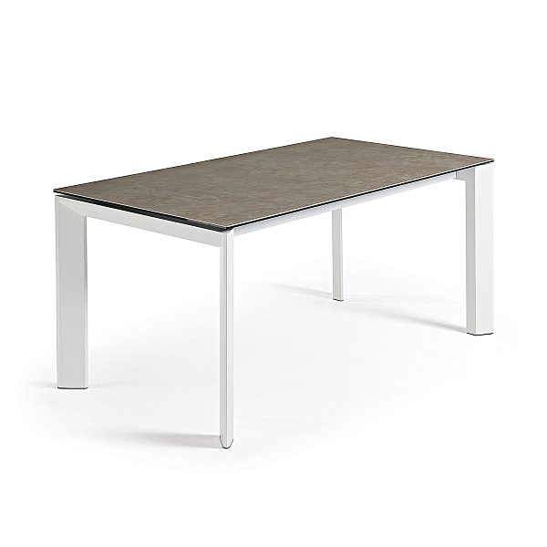 Стол Atta 140 (200) x90 белый керамика La Forma (ex Julia Grup)