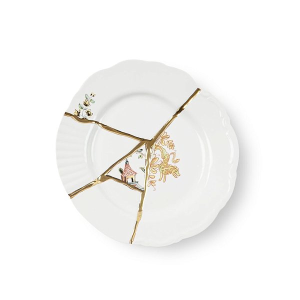 Десертная тарелка Seletti Kintsugi 09602