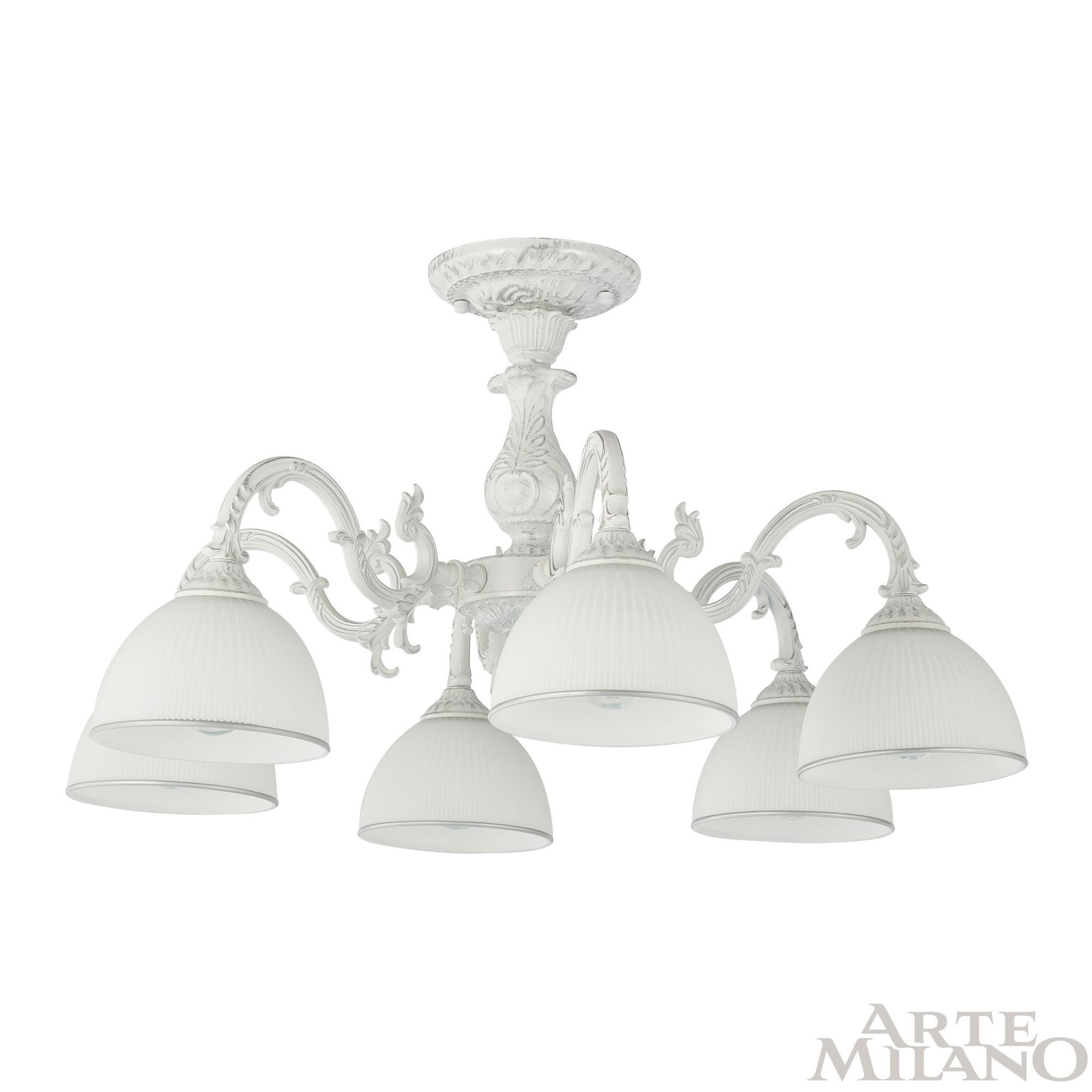 Люстра с плафонами 346410/6 WT+SL Arte Milano