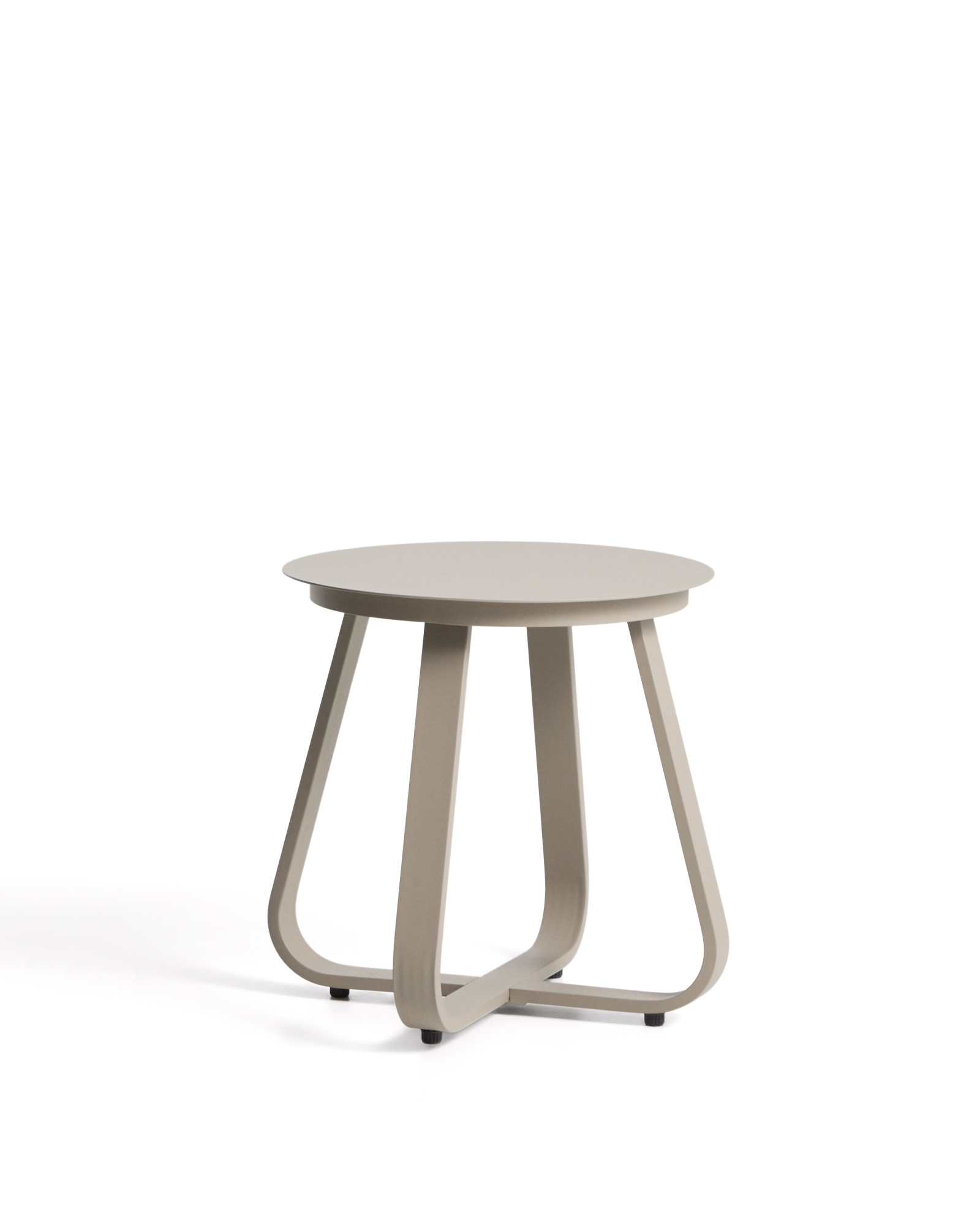 Уличный столик Tamaris из алюминия цвета таупе Ø48 см La Forma 482640