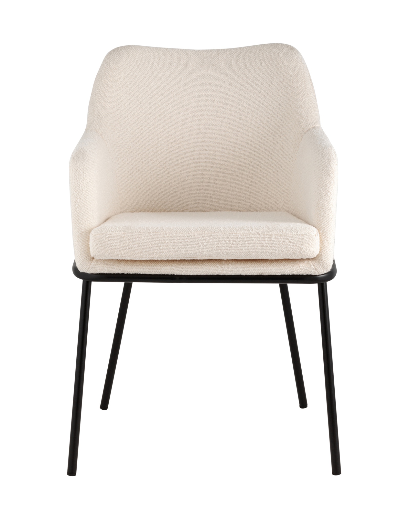 Стул Кози ткань букле молочный Stool Group