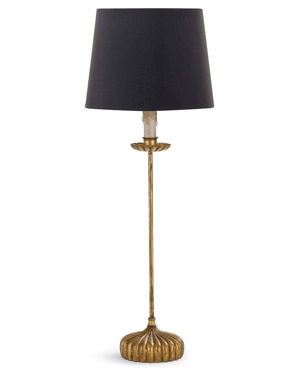 Настольная лампа Грант с черным абажуром Louvre Home JJ11071-1TA