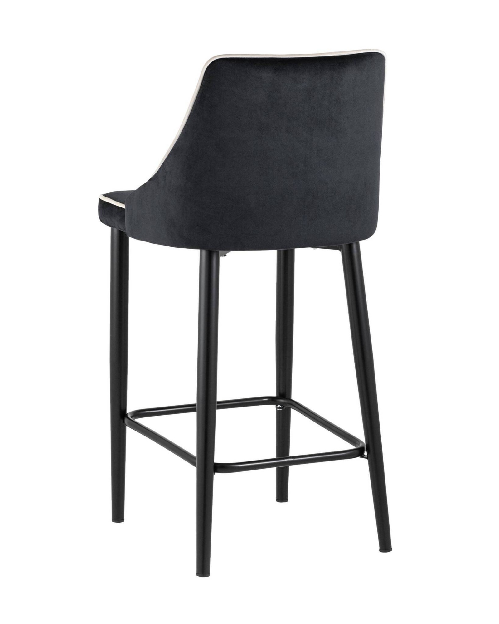 Стул полубарный Коби велюр черный Stool Group