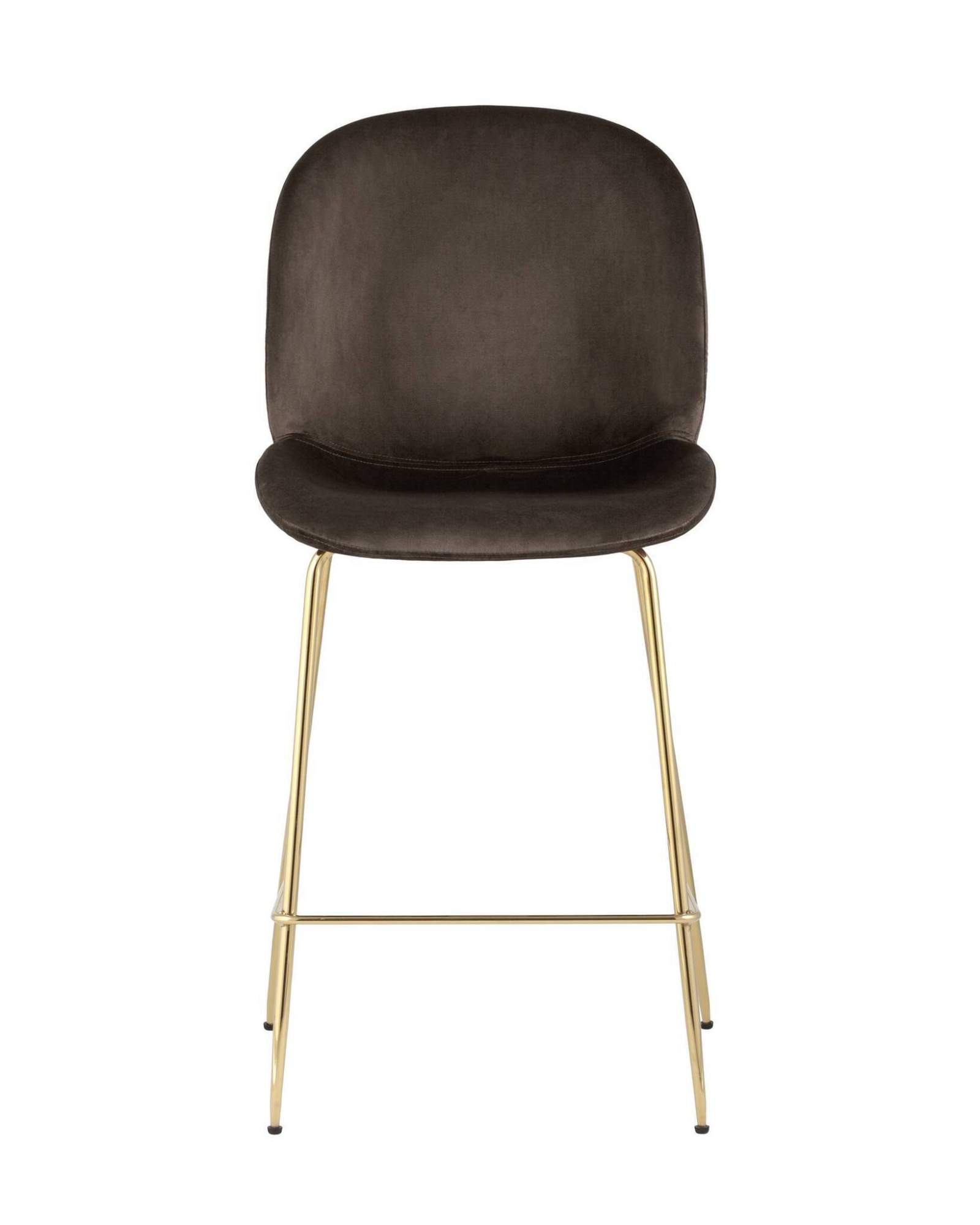 Стул полубарный Beetle со спинкой коричневый Stool Group