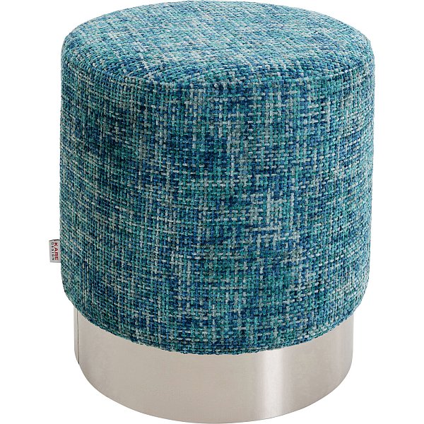 Пуф Cherry Dining Silber Light Blue Ø39cm KARE 70537