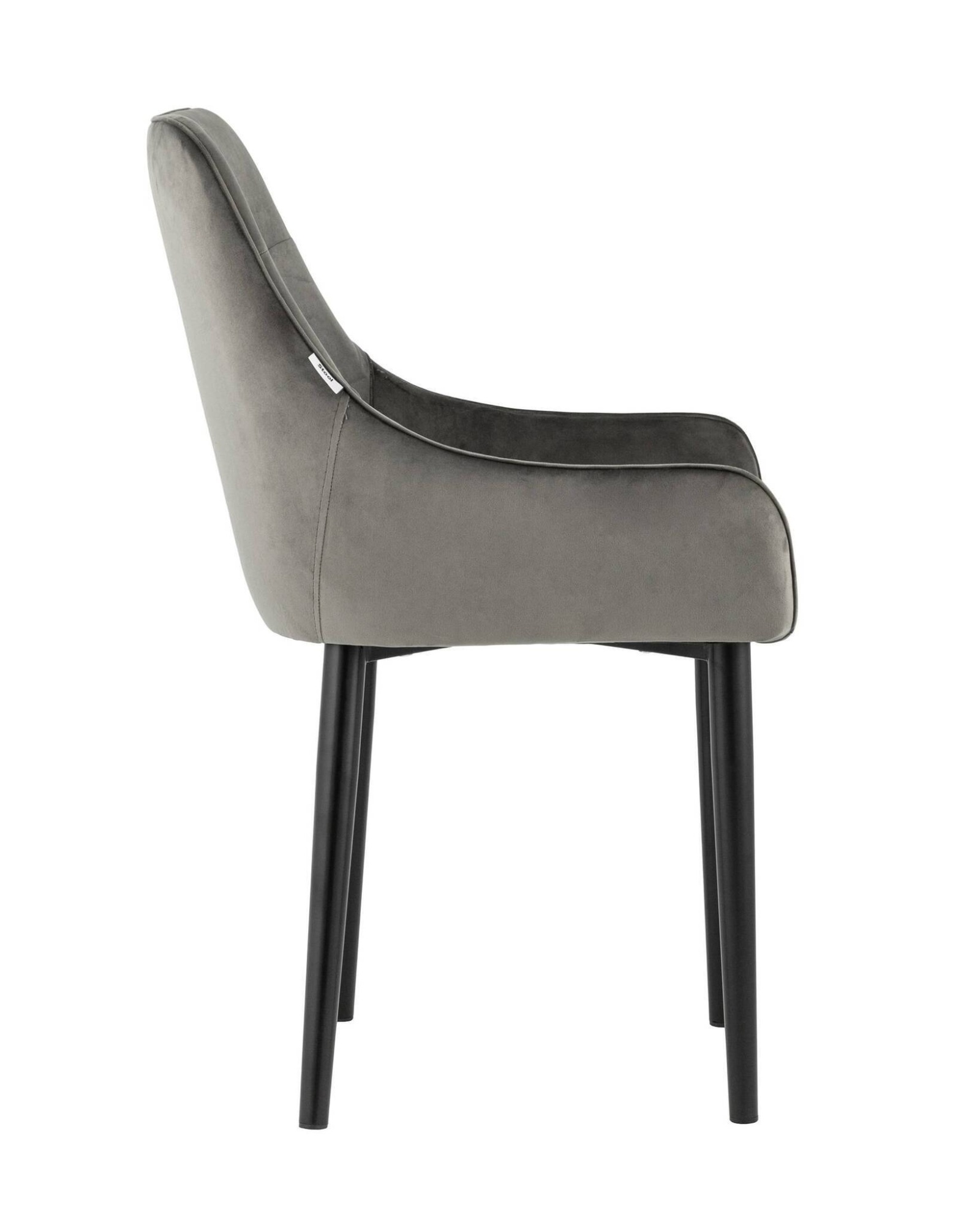 Стул Джоан велюр тёмно-серый Stool Group