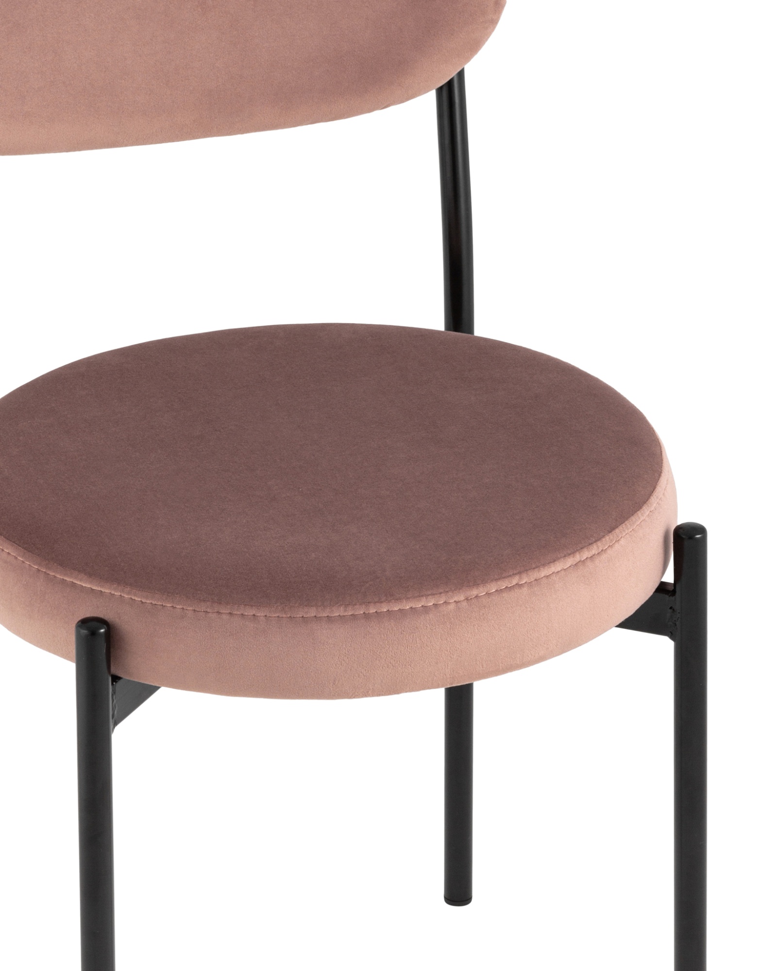 Стул Бриф велюр пыльно-розовый Stool Group