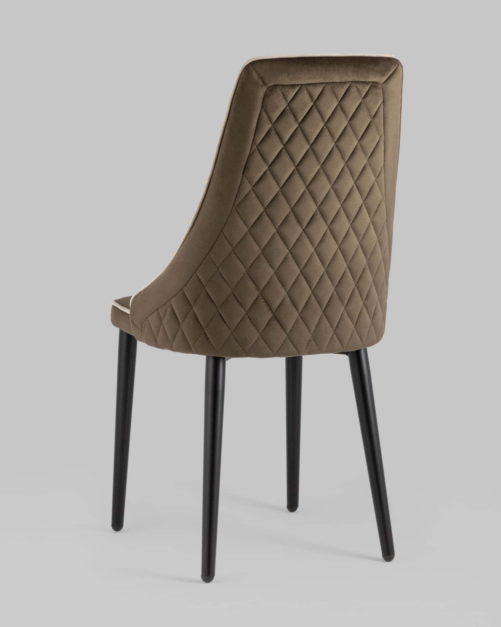 Стул Луис с кантом велюр коричневый Stool Group