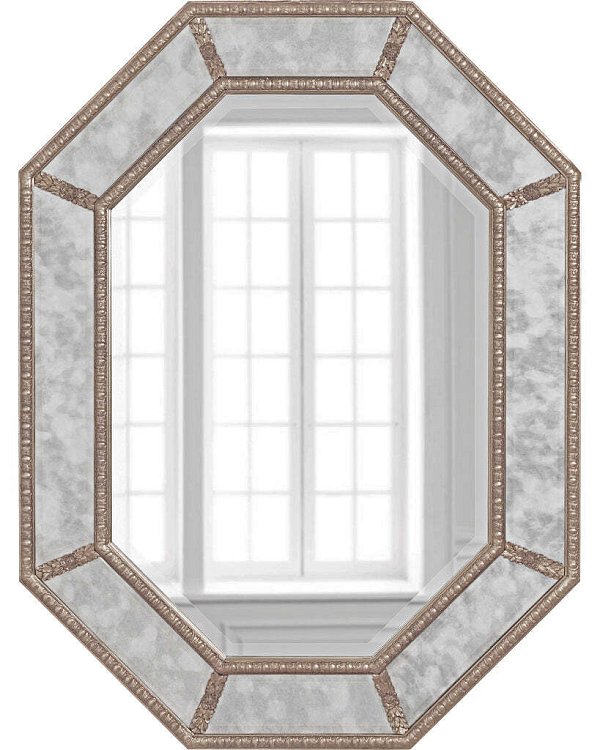 Зеркало в восьмиугольной раме Ньюпорт Louvre Home LHDWM127ZYH-AS