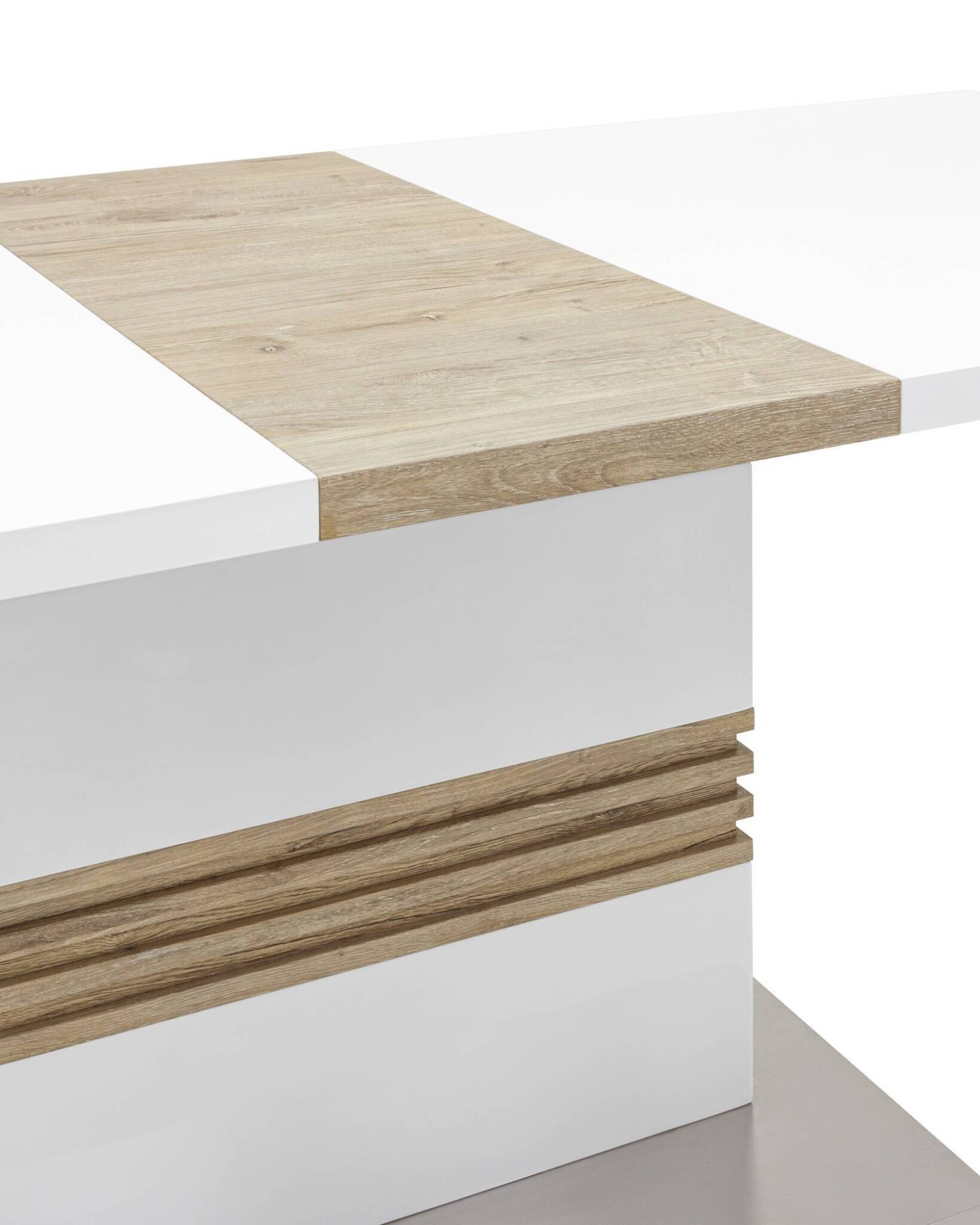 Стол обеденный Тампа раскладной 160-200*90 глянцевый белый Stool Group