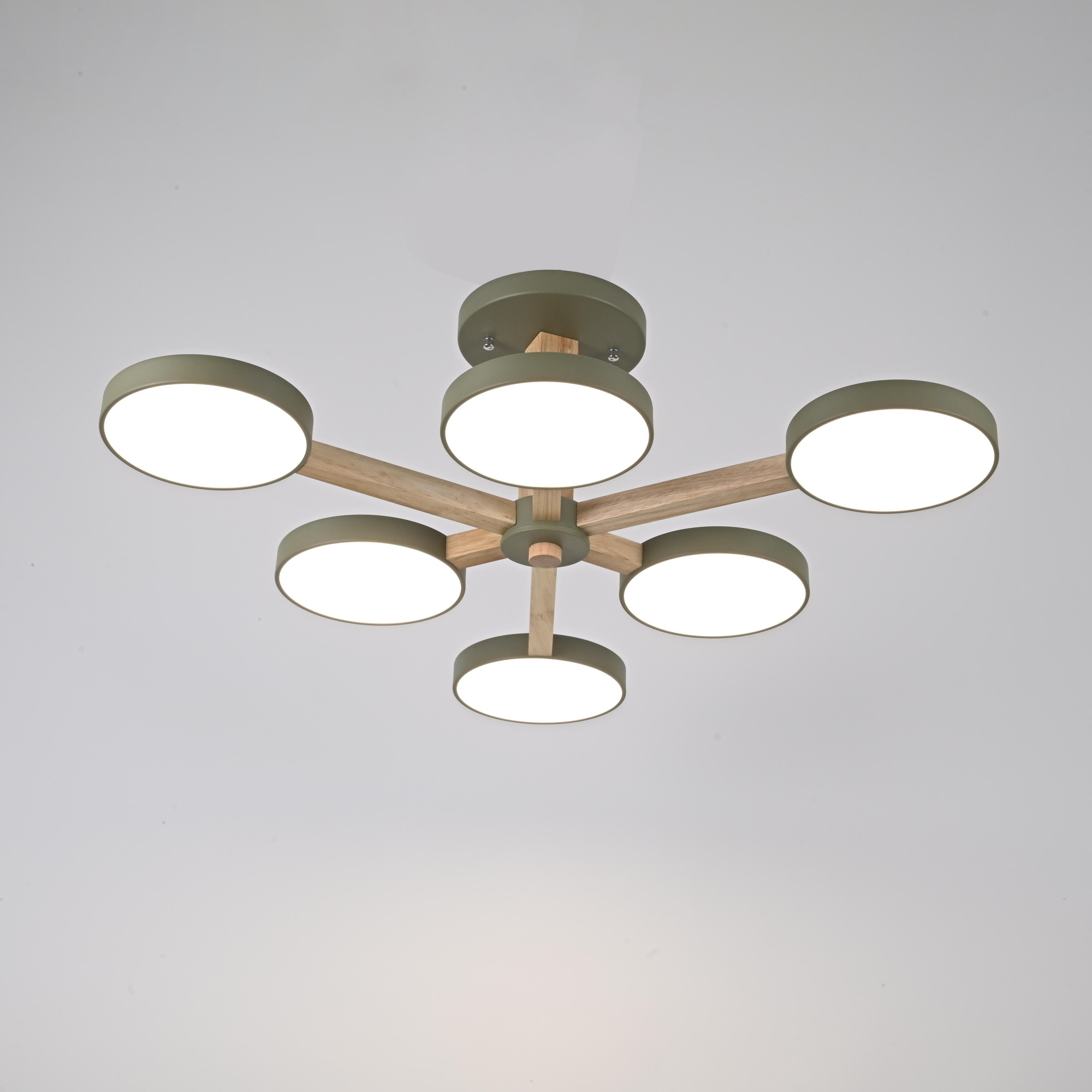 Потолочный светильник TURNA L6 Khaki by ImperiumLoft