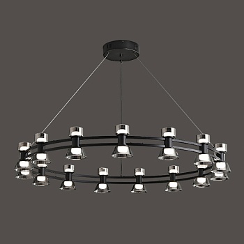 Подвесная люстра BLASIUS D103 Black by ImperiumLoft