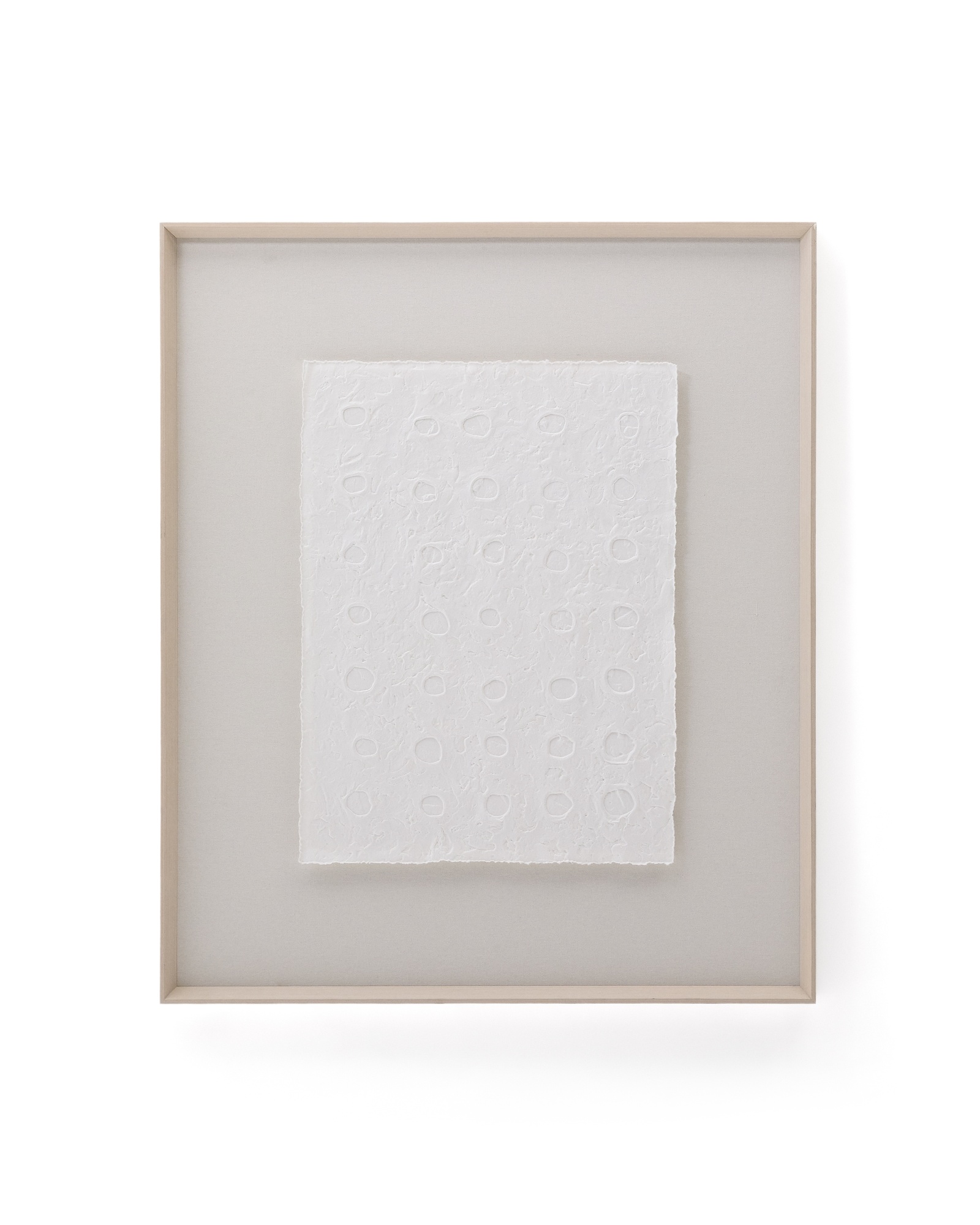 Olvin Абстрактная картина на белой переработанной бумаге с рельефным рисунком 103.6 x 123.6 cm La Forma (ex Julia Grup)