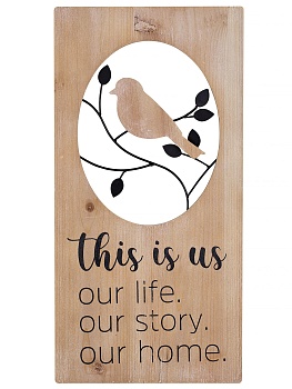 Панно настенное Птичка Glasar 39-123