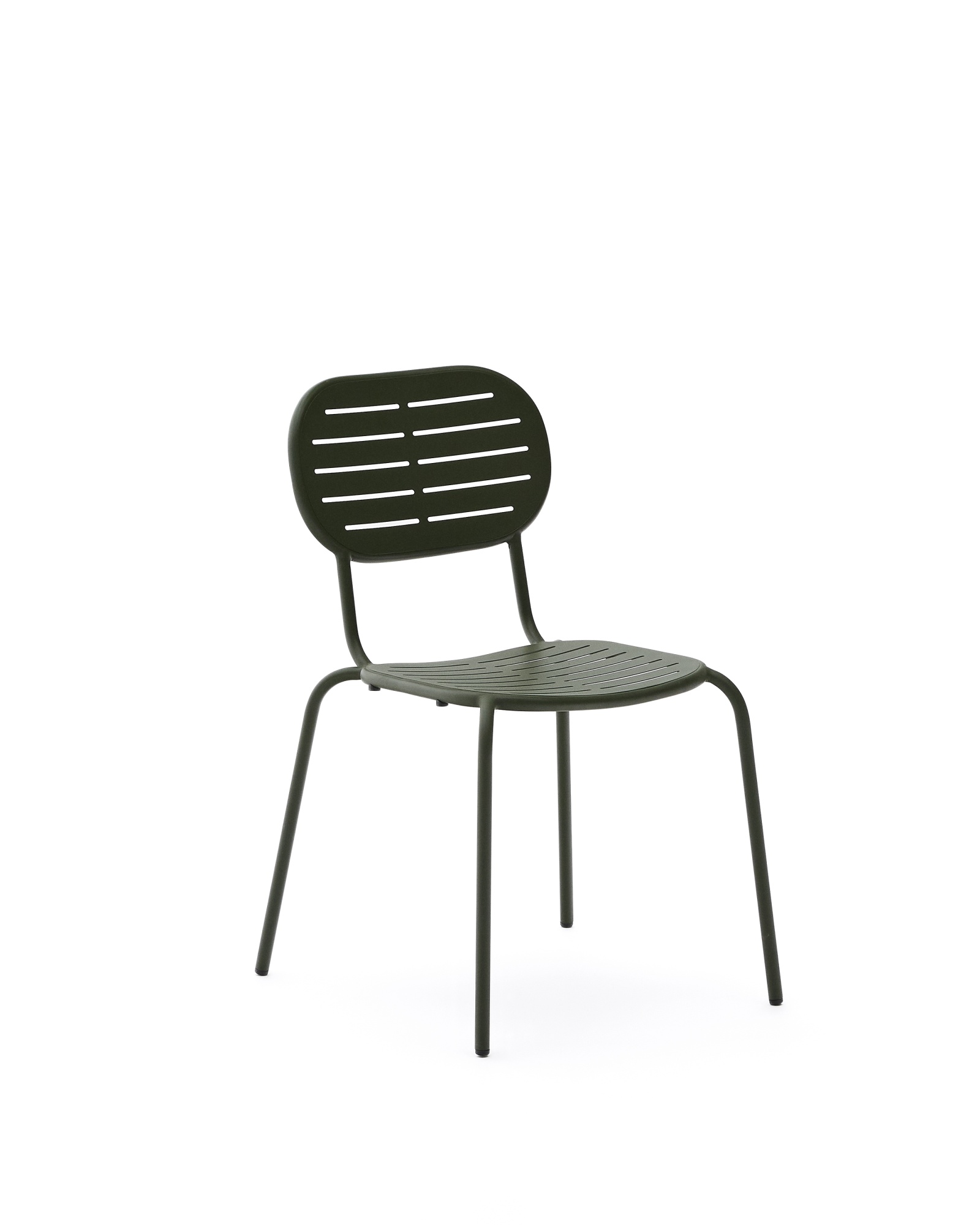 Уличный стул Brai из зеленой оцинкованной стали La Forma (ex Julia Grup)