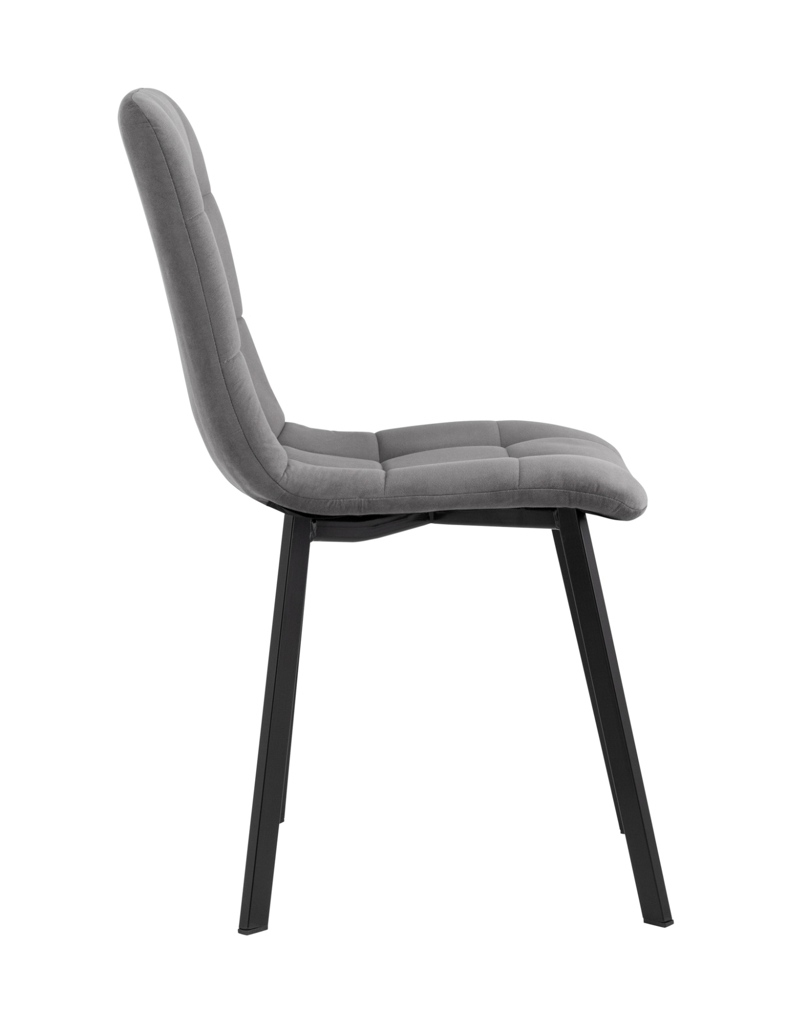 Стул Oliver Square велюр темно-серый Stool Group