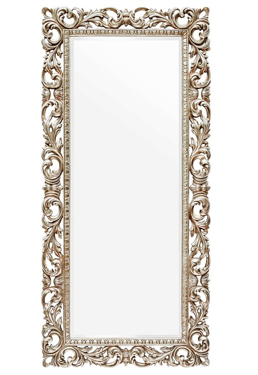 Напольное зеркало в раме Kingsley Silver Art-Zerkalo MH2410SL