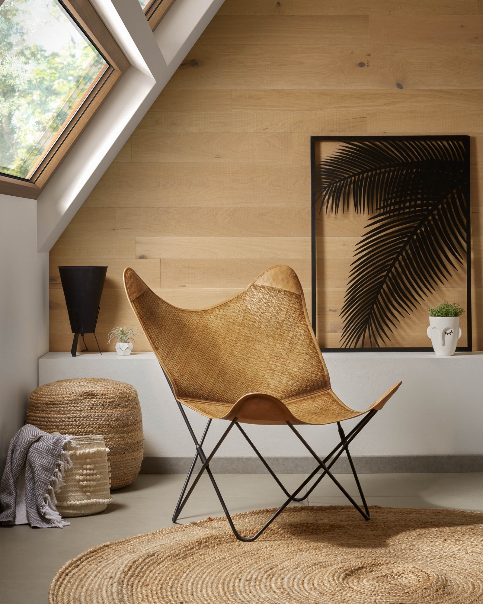 Пуф Dip бежевый La Forma (ex Julia Grup)