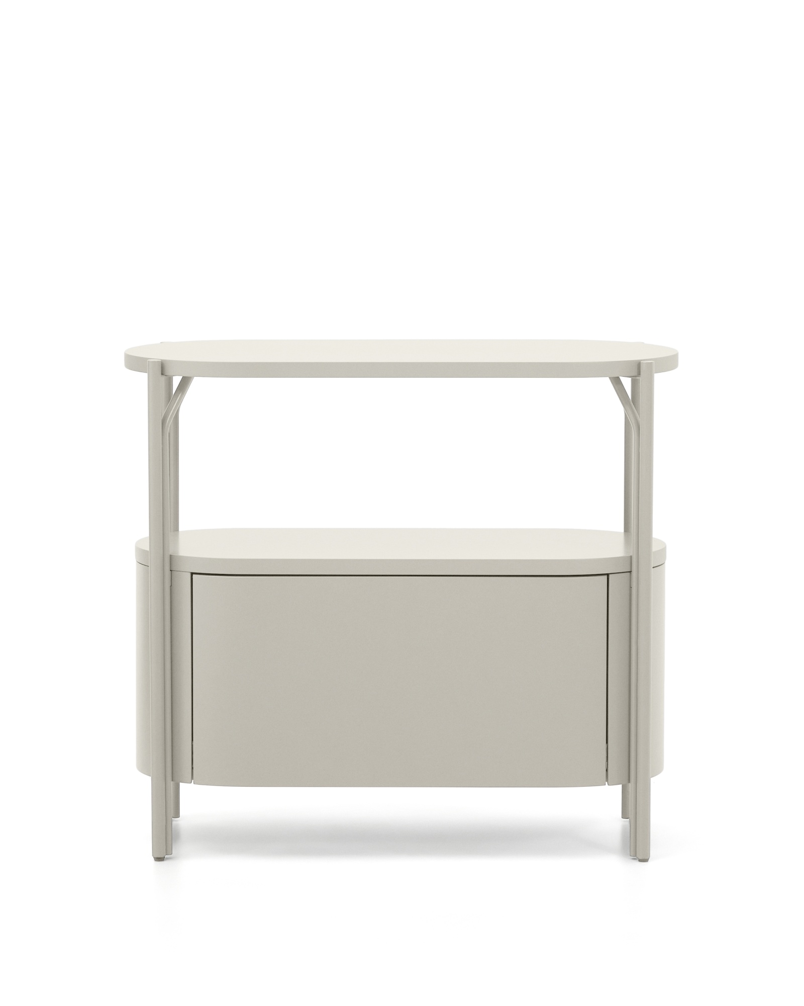 Тумба для ванной Arely из белой стали и белого лака La Forma (ex Julia Grup)