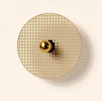 Бра Tan Tan A1053/10 см золотой металл  + 1125/30 см натуральный ротанг Aromas del Campo