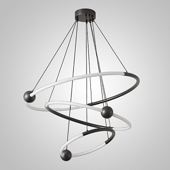 Кольцевые люстры и светильники ECLIPTICA Black by ImperiumLoft