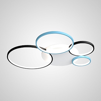 Потолочный светильник ALMA L120 Black Blue by ImperiumLoft