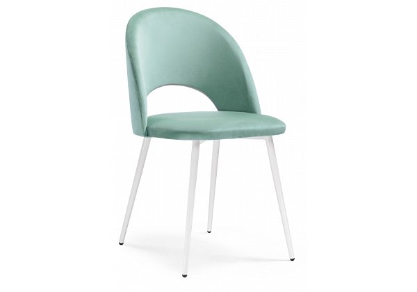 Стул Woodville Ирре confetti aquamarine / белый глянец 464199
