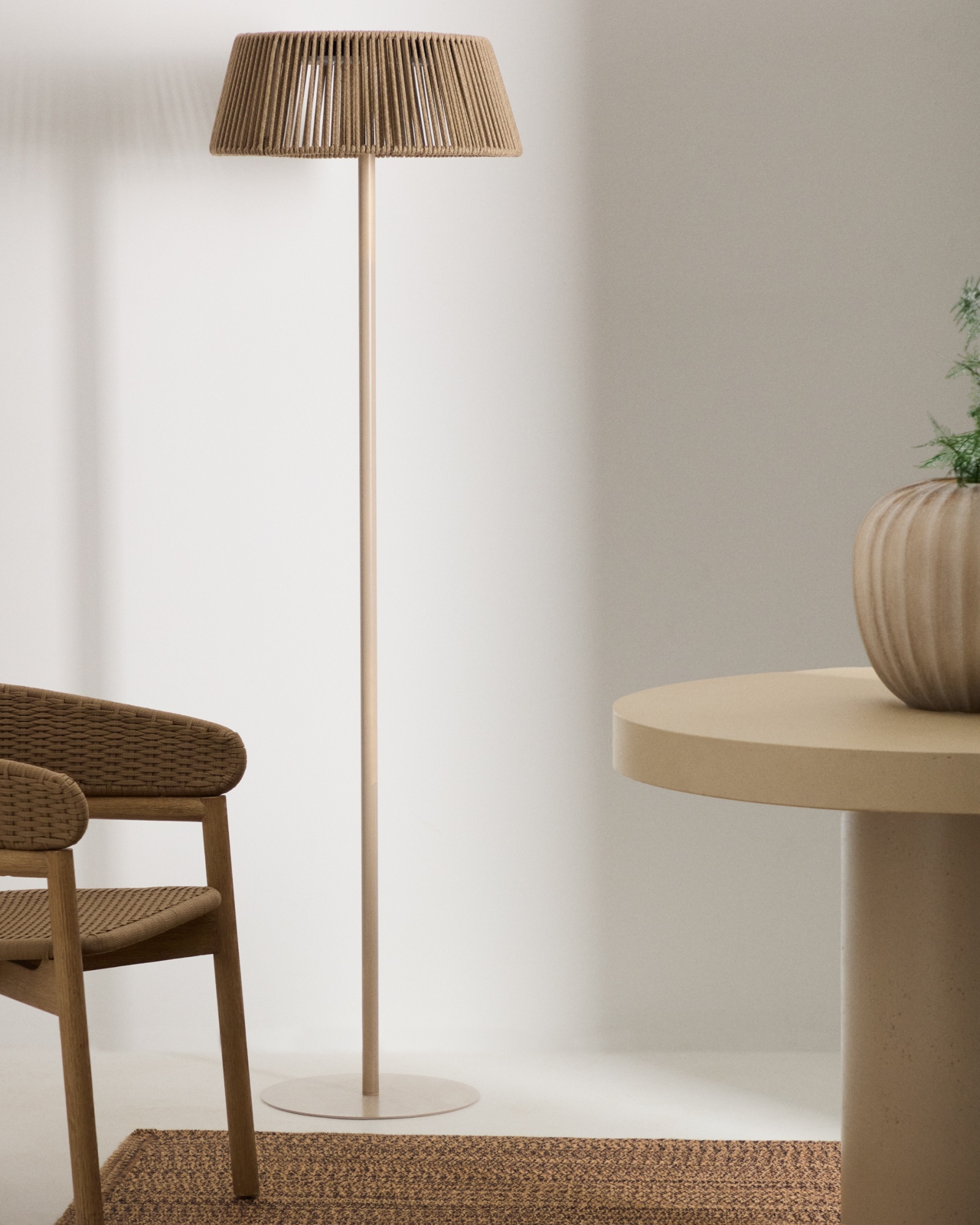 Уличный торшер Aldet на солнечной батарее с серым шнуром Ø46 см La Forma (ex Julia Grup)