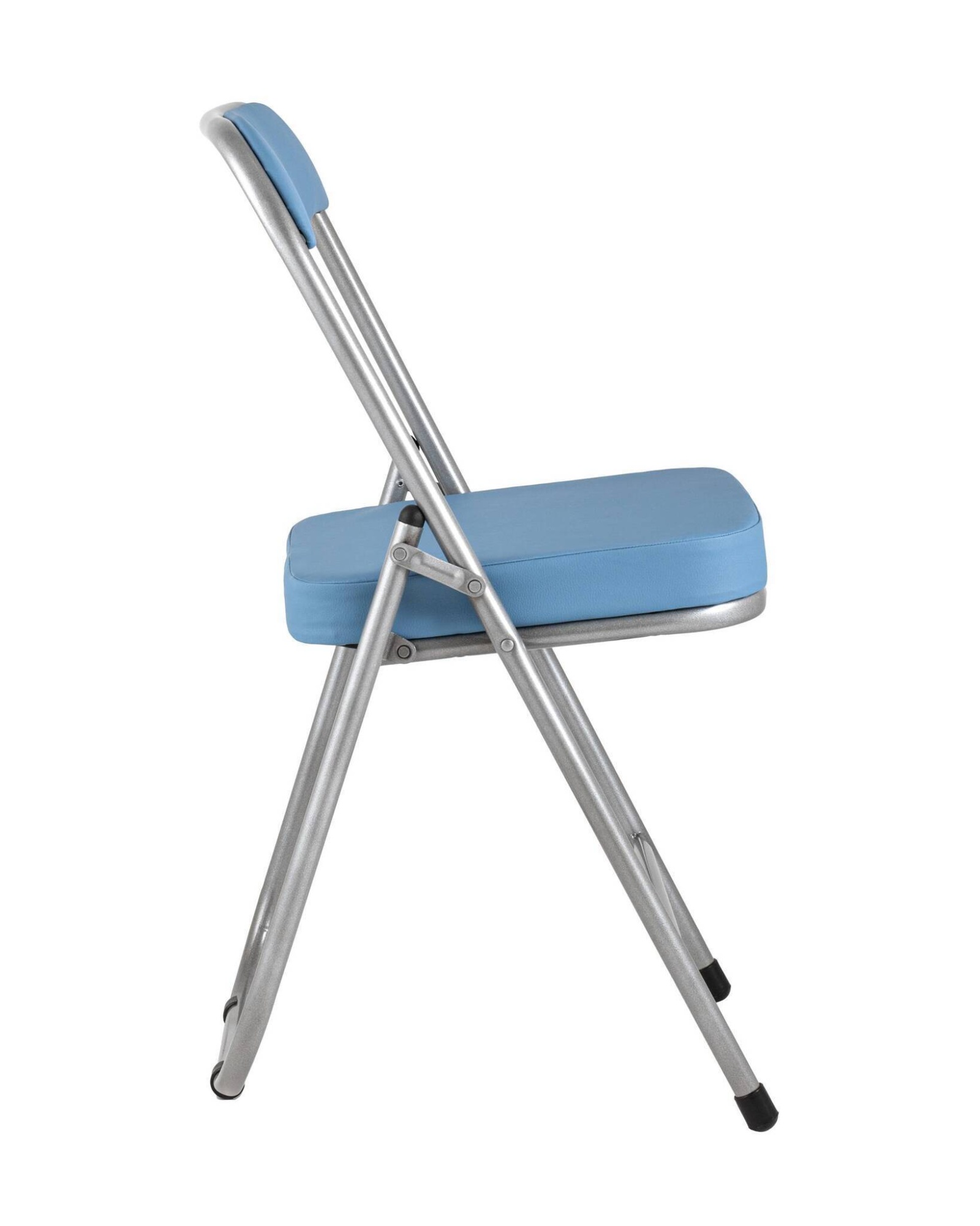 Стул складной ДЖОН металлик, голубой Stool Group