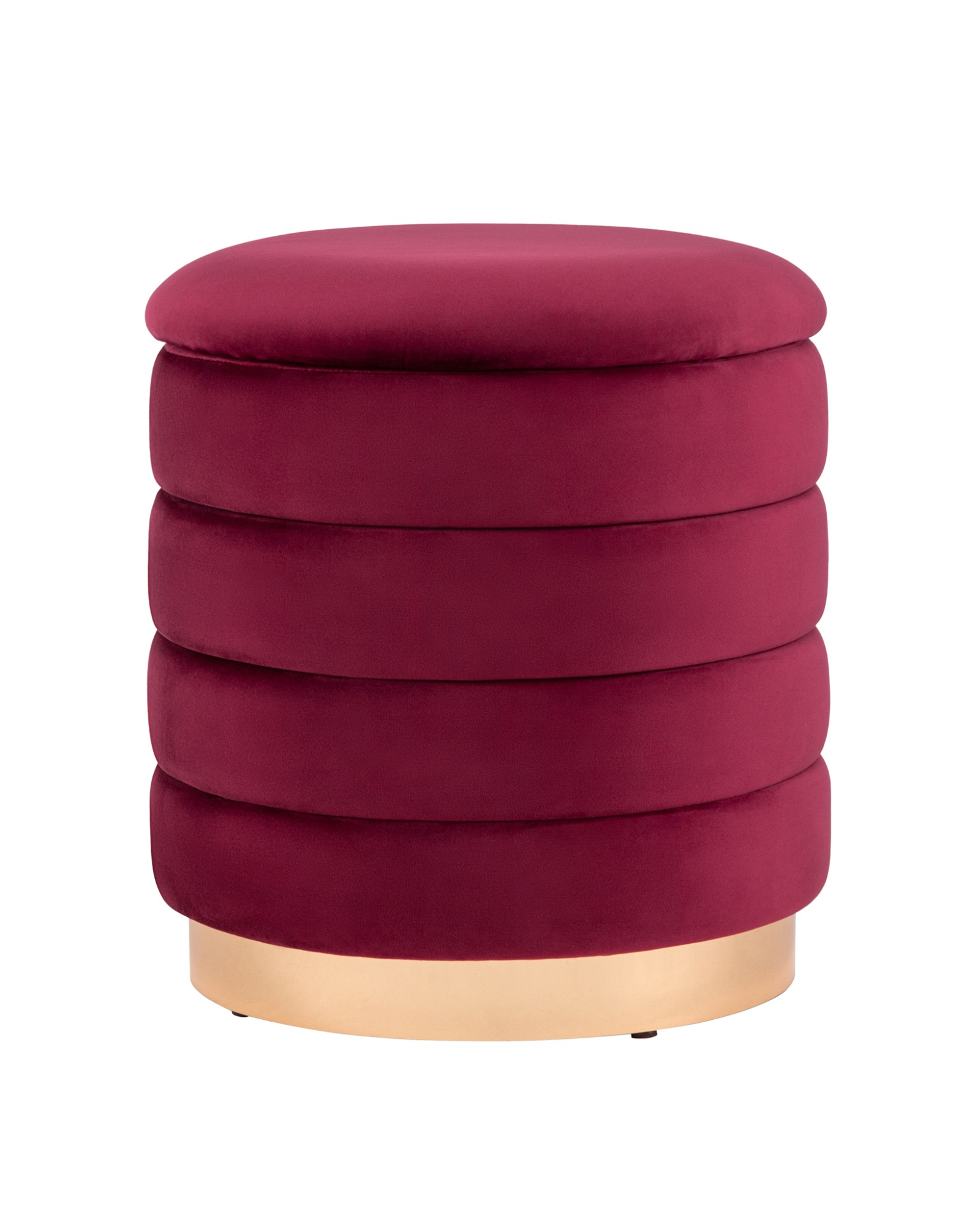 Пуф Франсис с ящиком велюр винный Stool Group