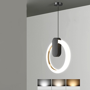 Подвесной светильник GINA D30 Black Трехцветный свет by ImperiumLoft