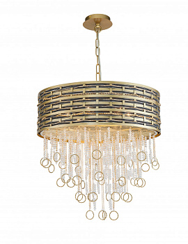 Подвесная люстра Lucia Tucci PERSO 4931.6 GOLD&BLACK